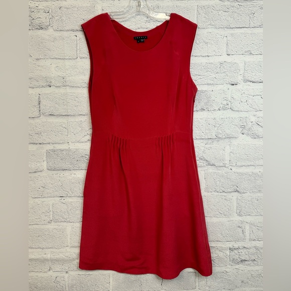 Theory Red Womens Mini Dress Size 2 - Picture 1 of 12